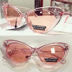 Ochelari de soare dama roz ieftini originali Matteo Ferari lentila polarizata